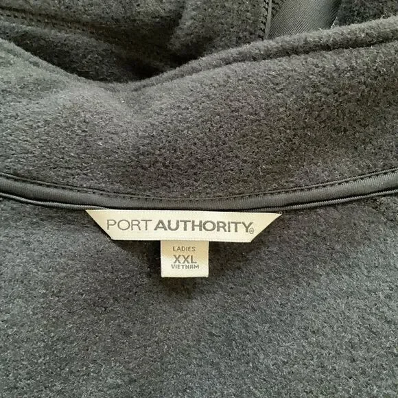 Port Authority  Women's Fleece Vest Size XXL Black Zip Front - Picture 13 of 14